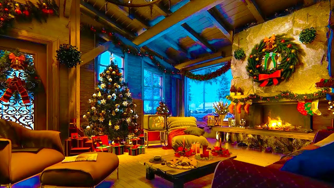 Classic Christmas Cello & Piano by the Fireplace 🎄 Cozy Holiday Music for Relaxing Night