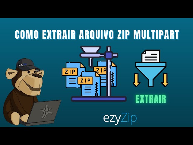 Como extrair arquivos ZIP multipartes (Z01, Z02, etc.)
