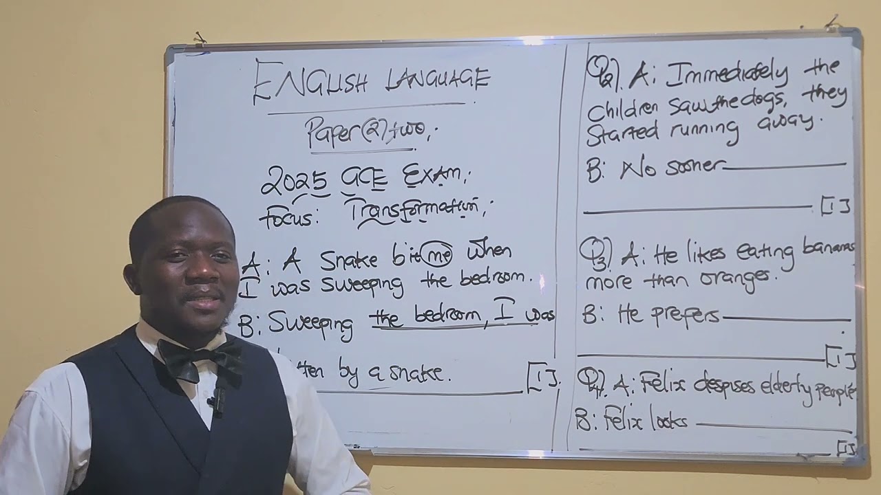 2025 GCE ENGLISH P2 EXAM  REWRITES