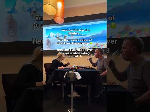 Travel warning! Don’t get sick - What not to do when eating out abroad. #traveladvice