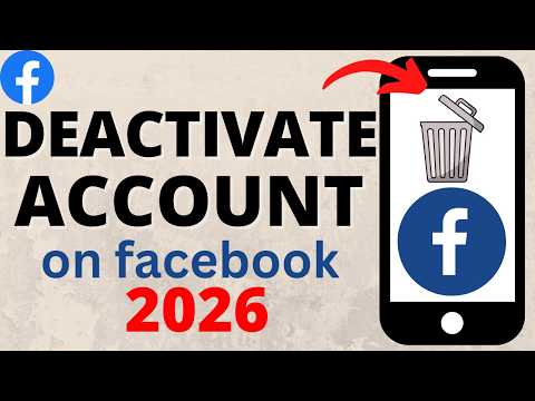 How to Deactivate Facebook Account - 2026