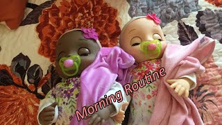 Baby alive Kat’s and Ambrosia Rose’s Morning Routine