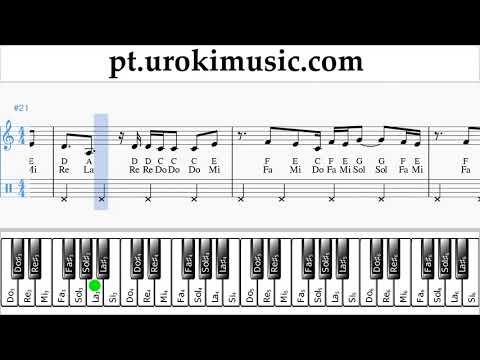 Aulas de Piano (mão direita) DJ Khaled, Justin Bieber - No Brainer Curso Aprender um-ih372