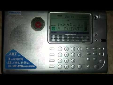 Sangean ATS 909 - Rádio Internacional da China 13650 khz em 22 metros (Ondas curtas)