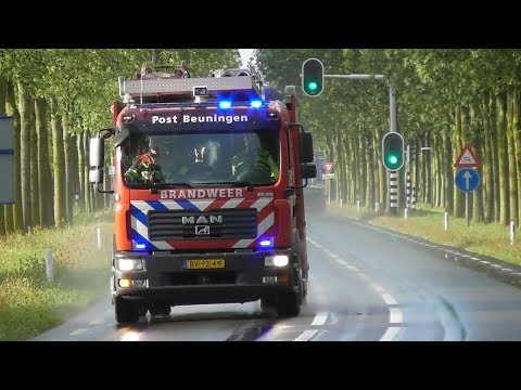 Prio 1 TS 08-4231 met spoed naar ongeval beknelling A50 Ewijk