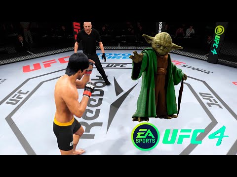 UFC4 Bruce Lee vs Master Yoda Star Wars EA Sports UFC 4