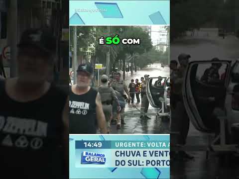 Enchentes no Brasil  A realidade impressionante das inundações na Avenida Getúlio Vargas #noticias