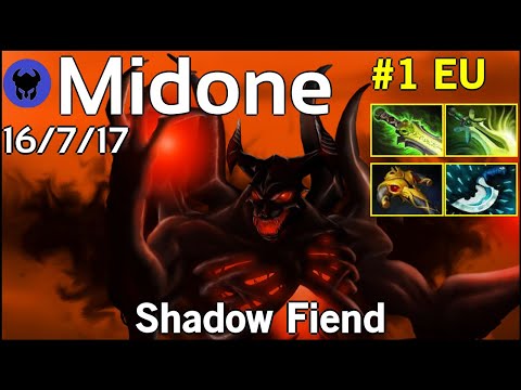 Midone [Secret] plays Shadow Fiend!!! Dota 2 7.21
