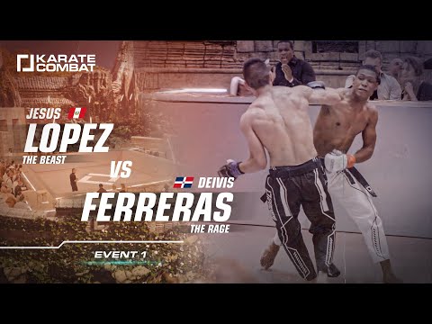 FULL FIGHT: Jesus PAUCARCAJA vs Lopez D. FERRERAS - Karate Combat S02E01 - Lightweight Karate Bout