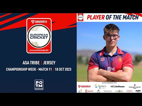 POTM: A.Tribe - JSY vs IRE-XI | Highlights | Dream11 ECC23 | 18 Oct 2023 | ECC23.095