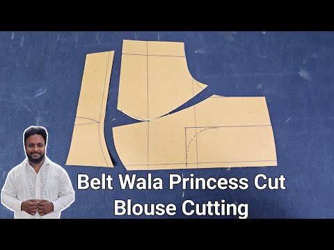 Belt Wala Princess Cut Blouse Cutting