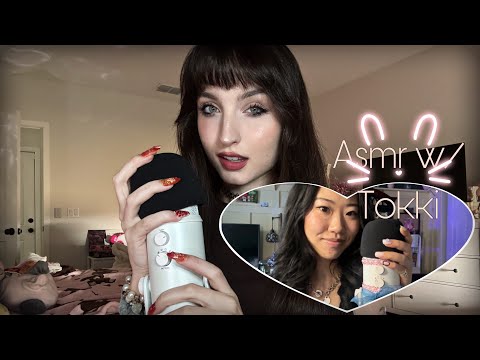 ASMR Foam Cover Triggers (Mic Pumping, Scratching, Tapping, Rubbing) w/ @tokkiASMRchannel Collab 🐰