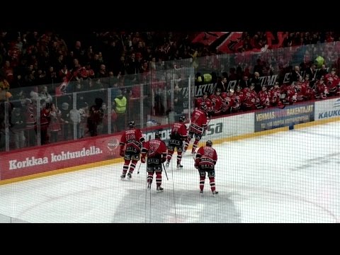 Ässät-Lukko 12.2.2016. Jarno Kärjen 2-0 maali !!