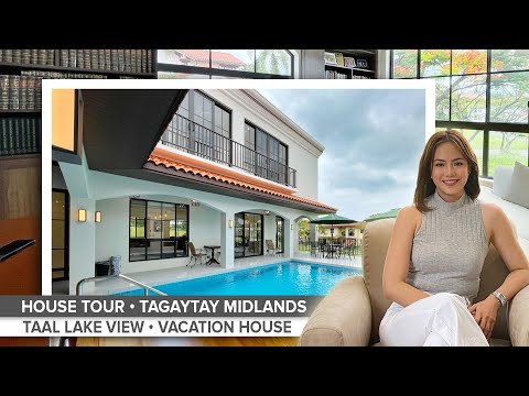House Tour 89 • Inside a Warm & Airy Vacation Home in Tagaytay Midlands • Taal Lake View