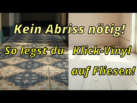 Forget demolition! With click vinyl, you can turn old tiles into eye-catchers!