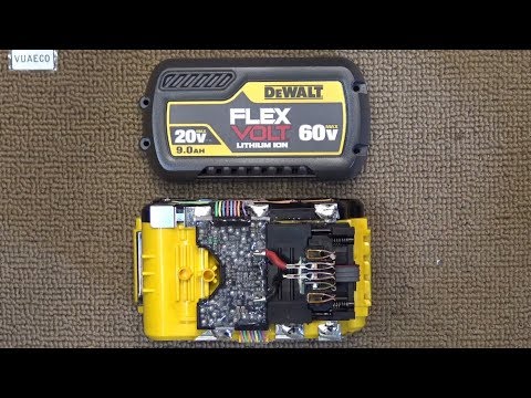 Dewalt Flexvolt 60V 9Ah battery teardown & analysis: From 20V to 60V, How does it work?