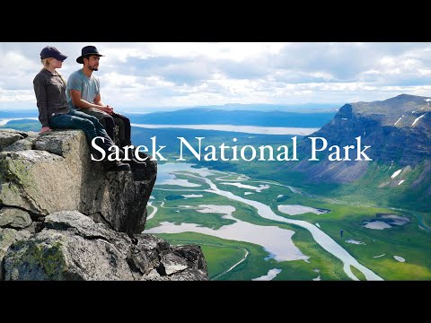 Hiking the Sarek National Park, North of the Arctic Circle. 4K