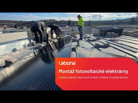Montáž fotovoltaické elektrárny na plochou střechu