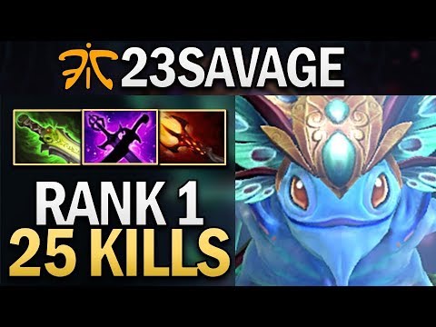FNATIC.23SAVAGE PUCK WITH 25 KILLS - DOTA 2 GAMEPLAY