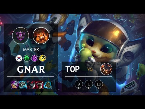 Gnar Top vs Rumble - KR Master Patch 10.21