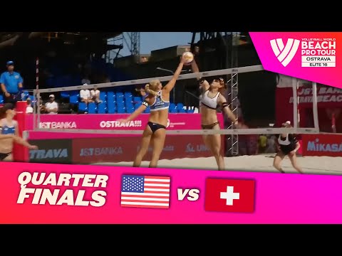 Hughes/Cheng vs. Brunner/Hüberli - Quarter Finals Highlights Ostrava 2023 #BeachProTour