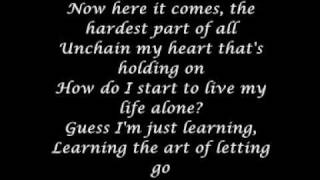 Lyrics  - The Art of Letting Go - Mikaila