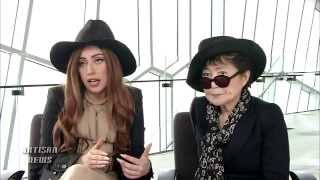 LADY GAGA, YOKO ONO, TALK PEACE, MUTUAL ADMIRATION FOR LENNON ONO GRANT