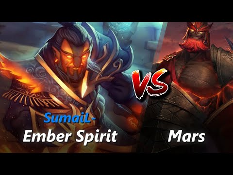 SumaiL- safelane Ember Spirit vs Mars/Rubick | First 10 minutes