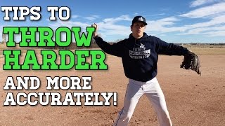 Baseball Throwing Tips to Throw HARDER and MORE ACCURATELY!