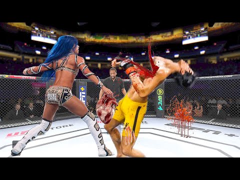 Bruce Lee vs Britani Fix  Epic fight ( EA Sports UFC 4 ) wwe mma