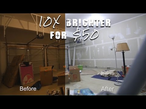How to Make your Garage 10x Brighter in 5 minutes for $50