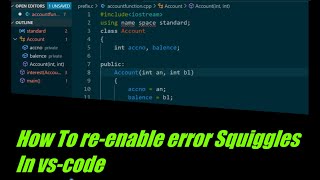 How To  enable Error squiggles in VS code // complete solution .#vscode #squiggles #error #solution