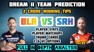 BLR vs SRH Dream11 Team prediction | BLR vs SRH Dream11 Prediction in tamil | RCB vs SRH Today MATCH