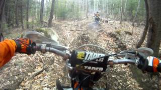 preview picture of video '4/21/2012  Troy New Hampshire ktm enduro'
