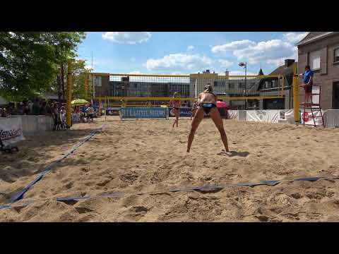 20180715 beachvolley menen - SF ruysschaert ruyschaert - iris reinders fiona van diepen 2-0