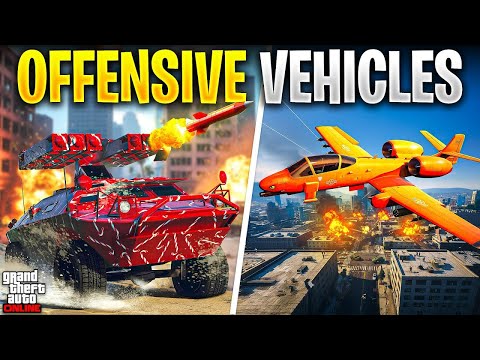 10 Best OFFENSIVE Vehicles You Must Own in GTA Online