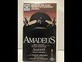 Opening And Closing To Amadeus VHS 1985