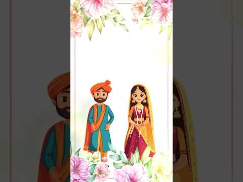 Blank wedding Template | wedding invitation card #invitationvideo #wedding card