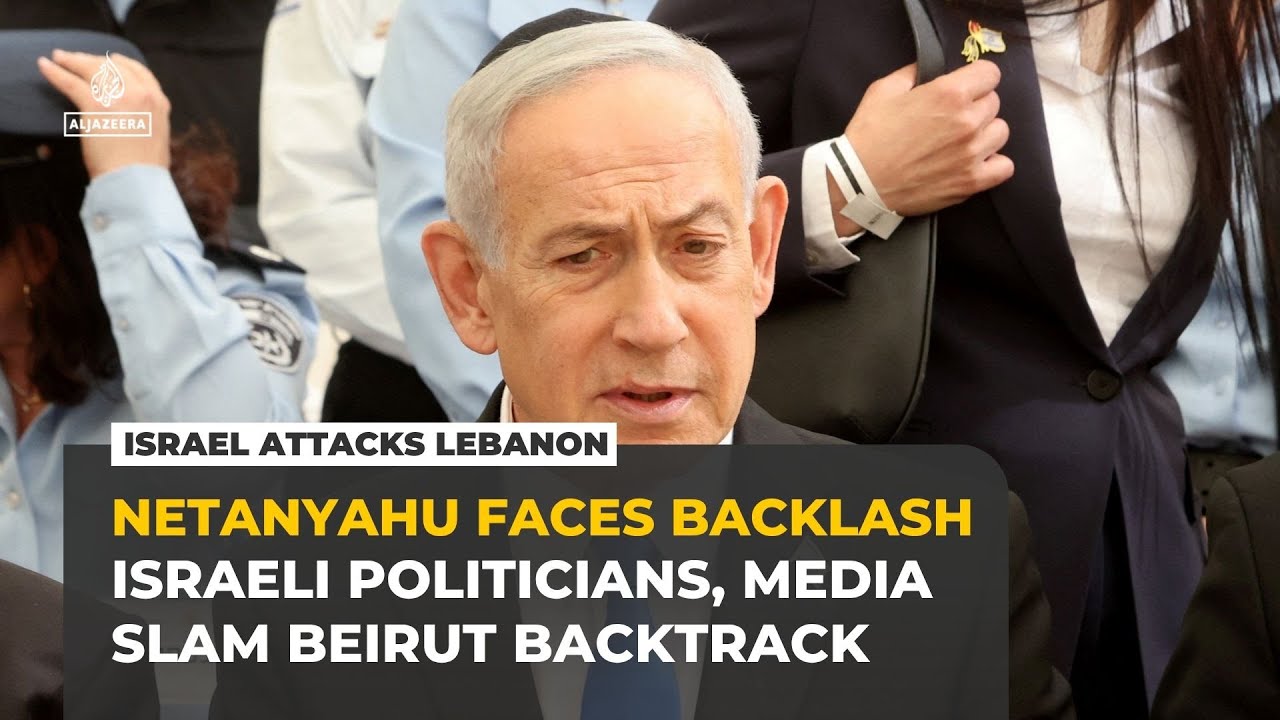 Israel’s Netanyahu faces backlash for halting strikes on Beirut’s southern suburbs