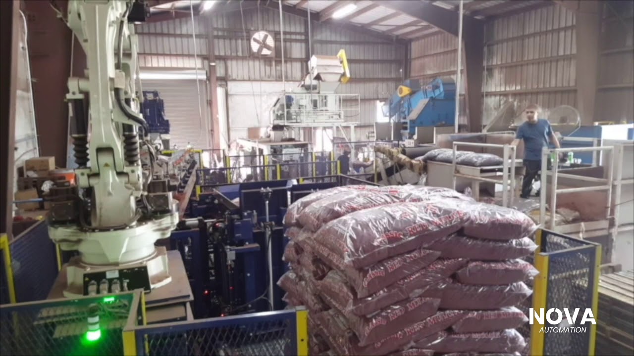 NOVA Automation: Automatic Stacking Box NASB-100 - Mulch & Soil (Patent No. 10,392,199)