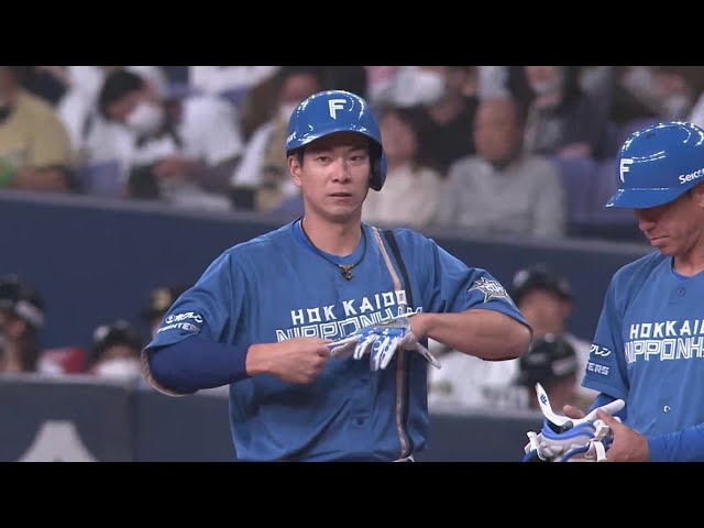 【7回表】今季初タイムリー!! ファイターズ・松本剛 チャンスの場面で貴重な追加点!!  2023年4月8日 オリックス・バファローズ 対 北海道日本ハムファイターズ