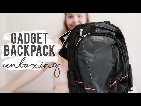 Gadget Backpack Unboxing (Everki Flight Checkpoint Friendly Laptop Backpack | Kayla's World