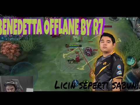 GAMEPLAY BENEDETTA OFFLANE BY RRQ R7!!! WITH MEMBER RRQ BANTAI!!! Mobile Legends Bang Bang
