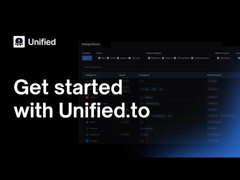 Unified.to video preview