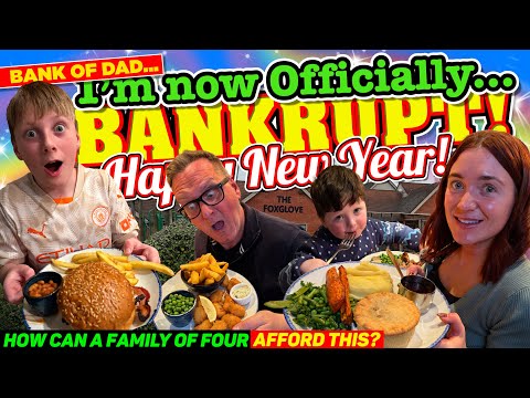 I took my FAMILY out for a New Year's Eve Dinner - The BANK of DAD is now OFFICIALLY BANKRUPT!