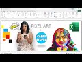 Mamitha Baiju in Excel: Pixel Art of a Rising Star