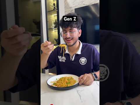 Different Gen of Eating Maggi 😂 #shorts #relatable #genz