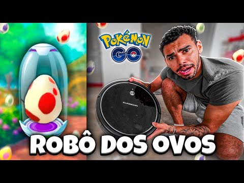 CHONCANDO OVOS NO ROBÔ DE LIMPEZA - POKEMON GO | Cris |