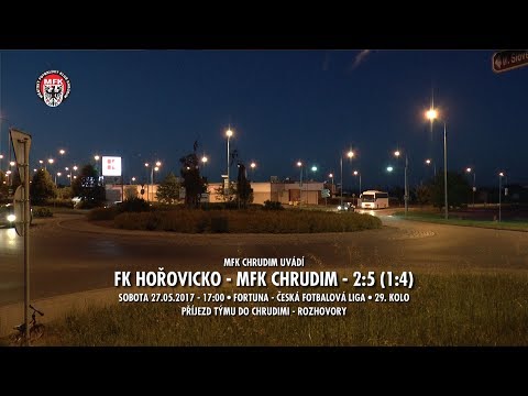FK HOŘOVICKO - MFK CHRUDIM - 2:5 (1:4) - návrat týmu MFK Chrudim - rozhovory - plakáty