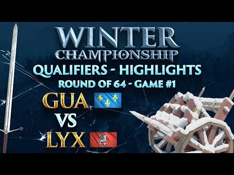 $20k Winter Championship of AOE4 - Open Qualifiers Highlight - GiveUAnxiety vs Lyx (Ro64 - Game 1)